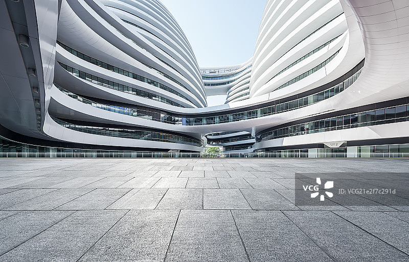 北京银河soho路面图片素材