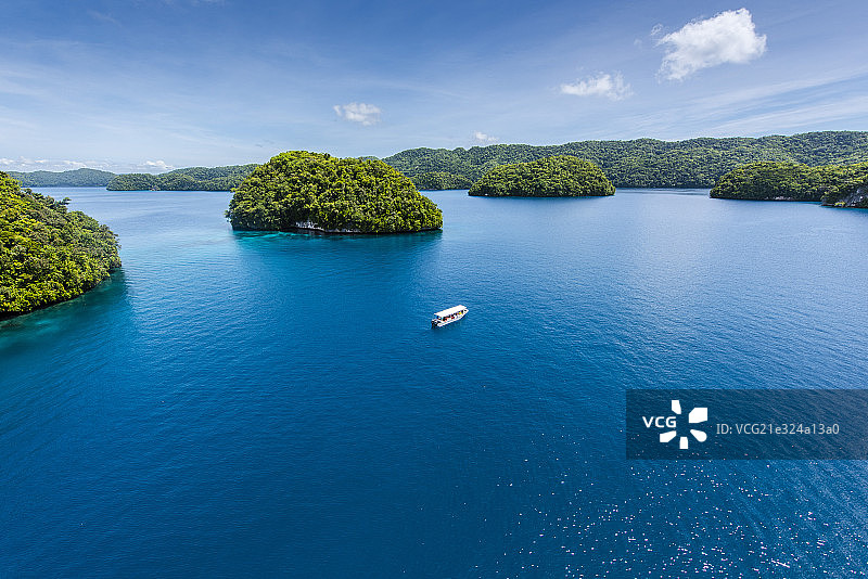 帕劳太平洋海岛航拍风光图片素材