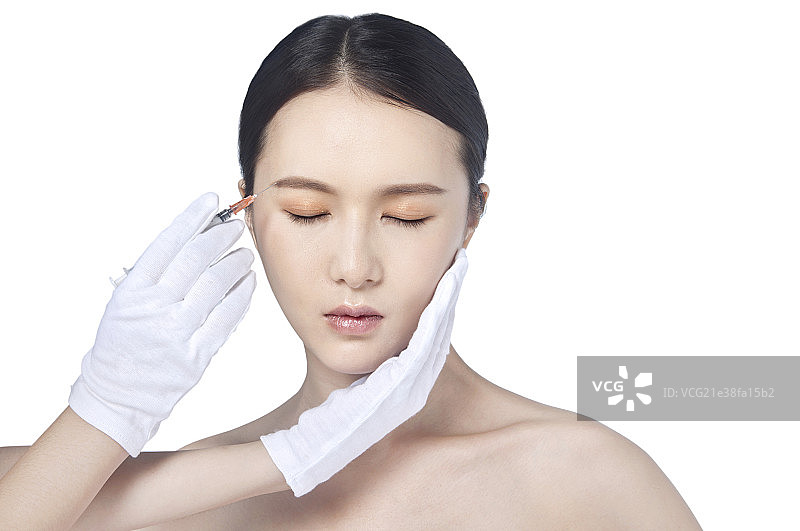 正在整形的美女图片素材