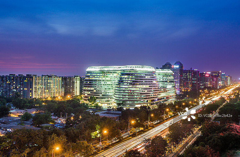 夜晚的银河soho图片素材