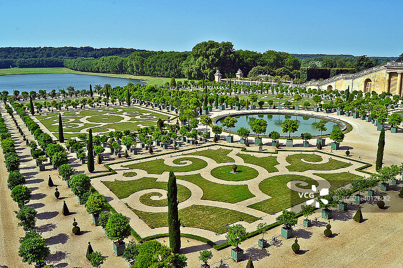 凡尔赛宫的花园图片素材