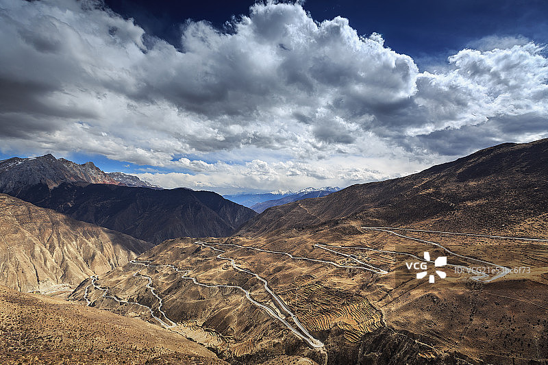 怒江72道拐图片素材