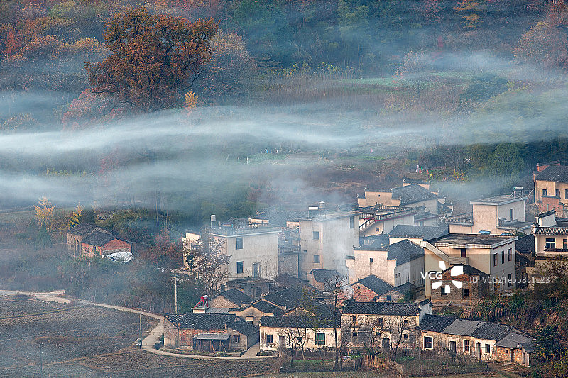 安徽黟县协里秋色图片素材