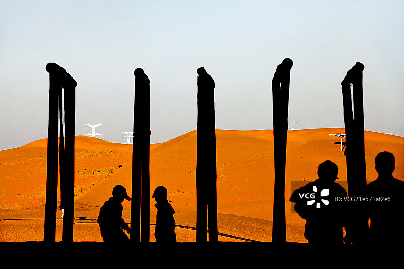 内蒙古响沙湾沙漠风光图片素材