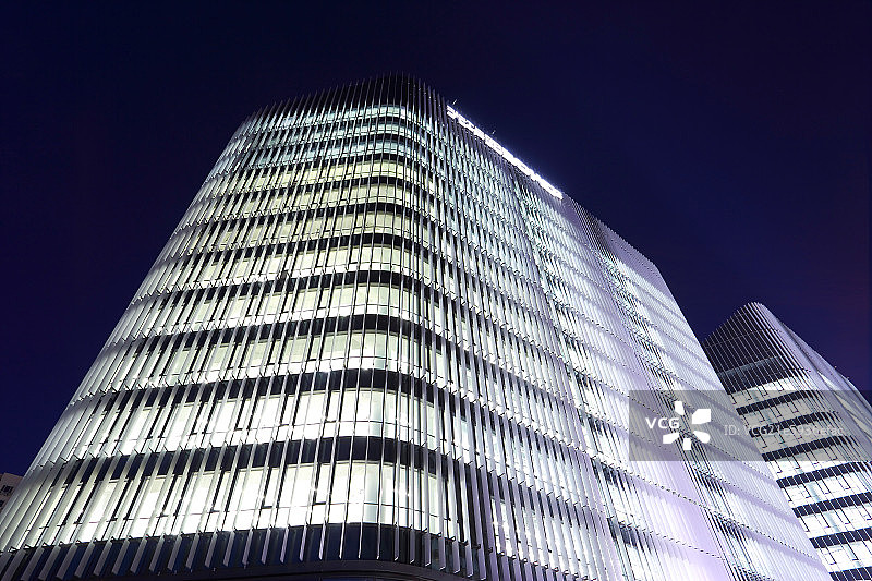 光华路SOHO夜景局部图片素材