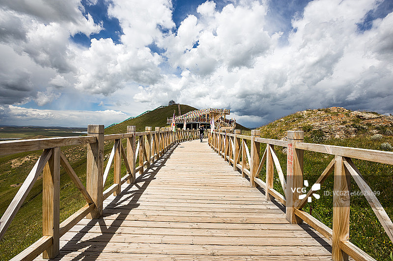 高原栈道图片素材