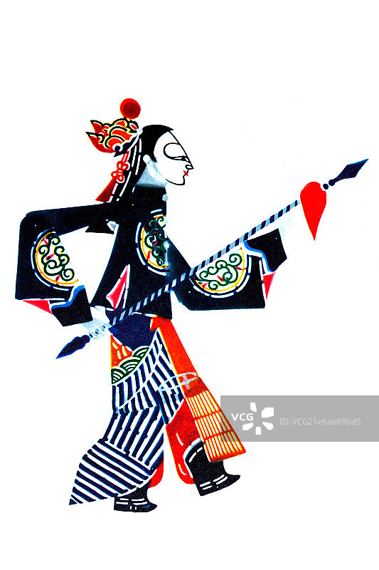 中国皮影艺术－杨家将杨宗保图片素材
