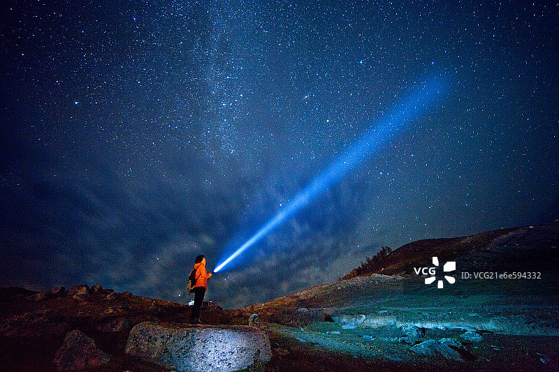 北疆星空图片素材