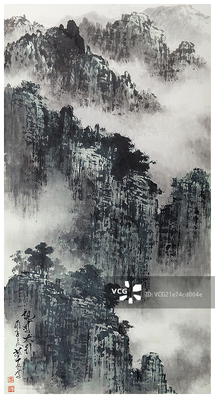 中国画—山水图片素材