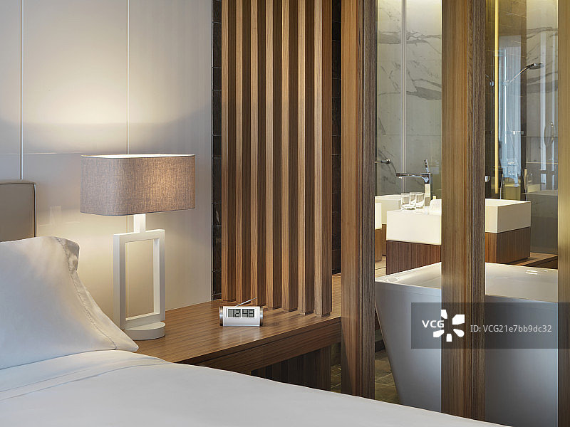 Cushion and bolster pillow on window seat图片素材