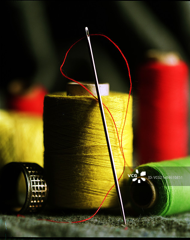 针线制衣静物图片素材