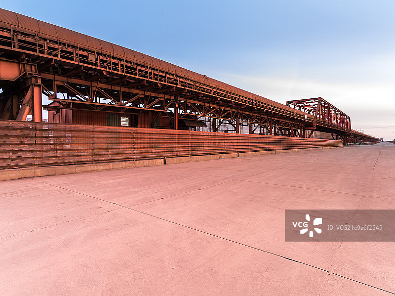 曹妃甸工业区铁矿石码头图片素材