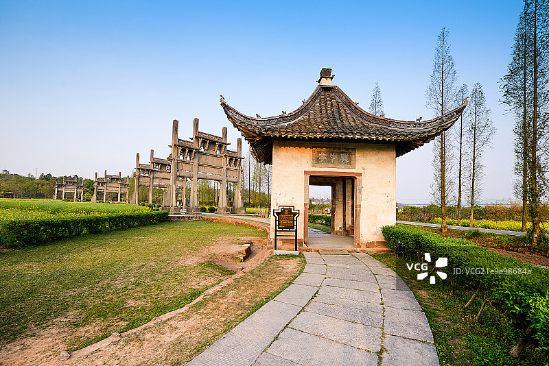 安徽棠樾牌坊群图片素材