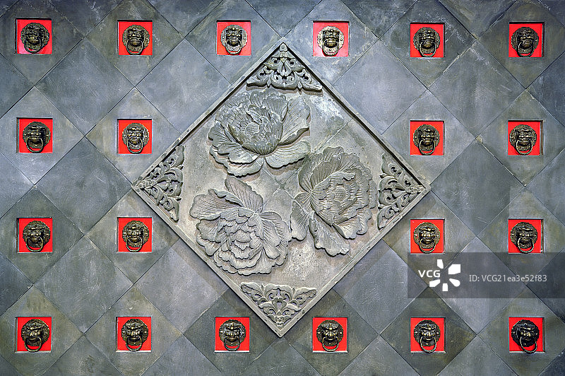 Screenwall at Beijing Chuyuan Restaurant图片素材