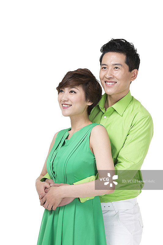 棚拍年轻情侣图片素材