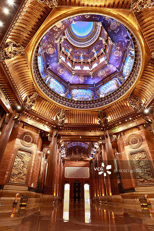 灵山大佛梵宫内景图片素材