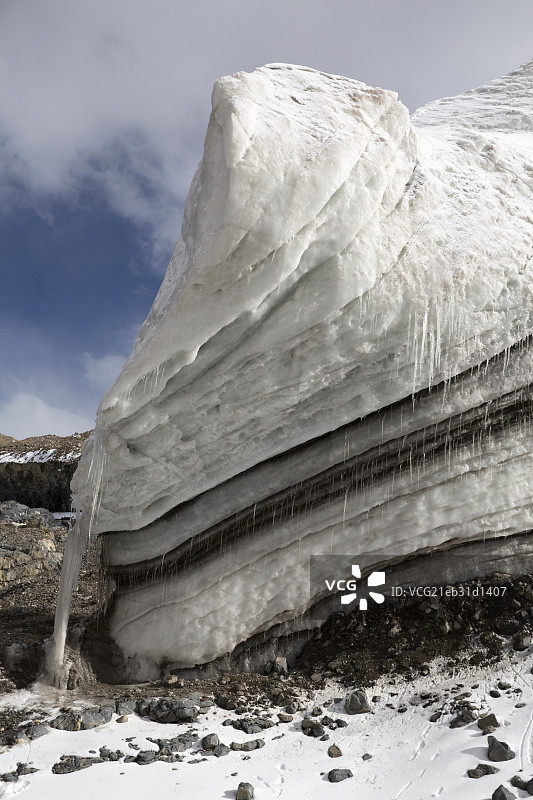 普若岗日冰川图片素材