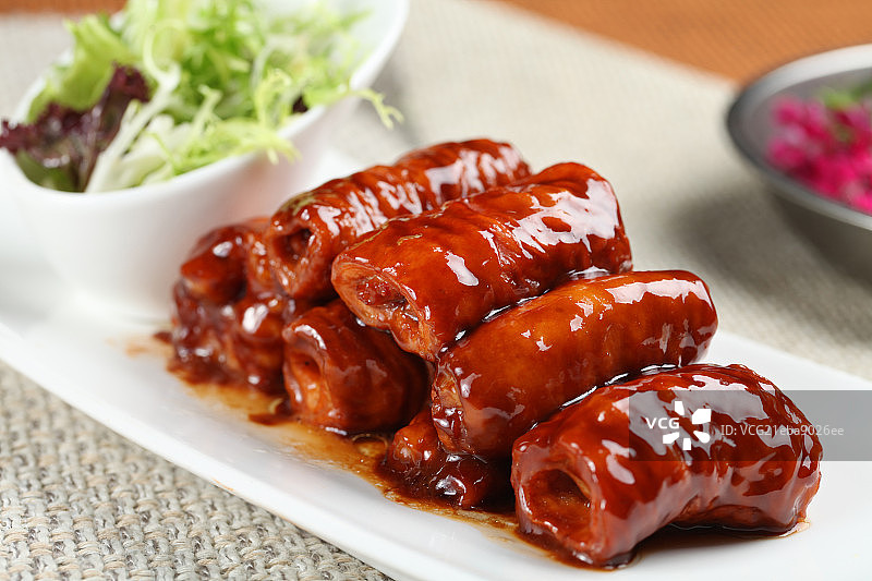 红烧肠头图片素材