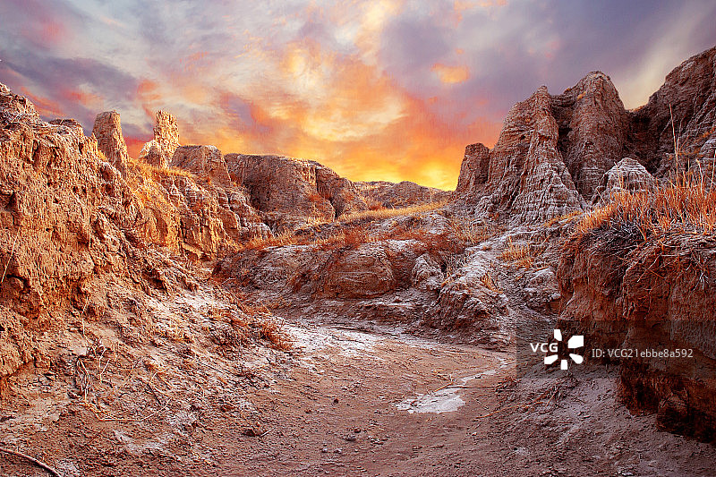 中国吉林乾安泥林风光图片素材