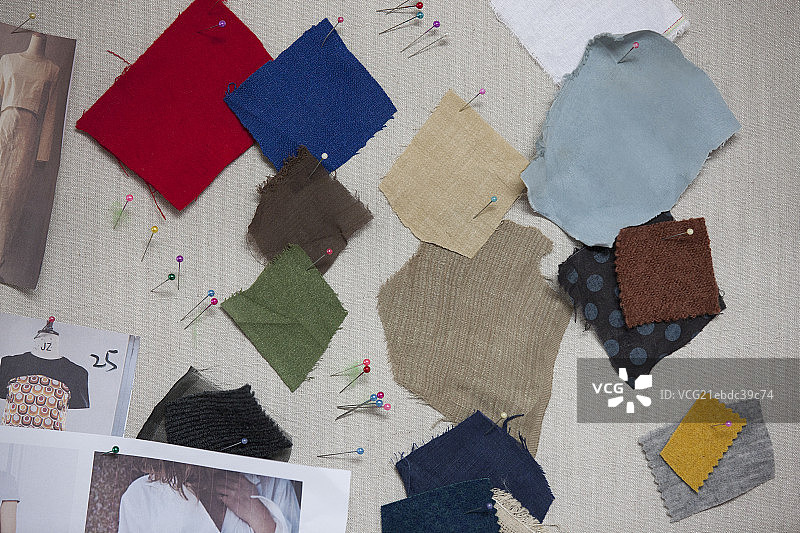 各式各样的织品样本图片素材