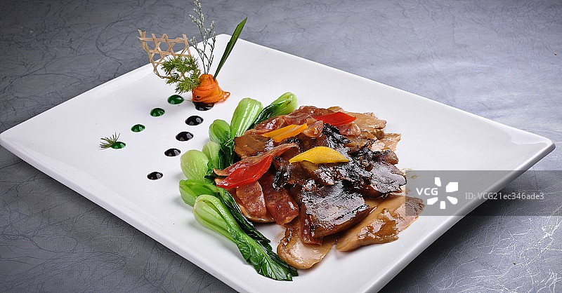 腊味白灵菇图片素材