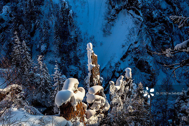 长白山大峡谷图片素材