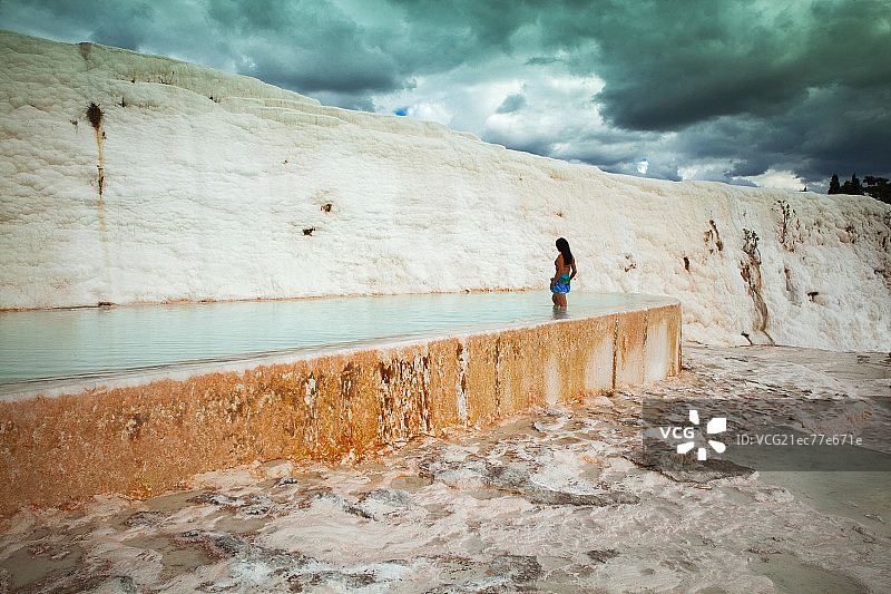 土耳其棉花堡图片素材