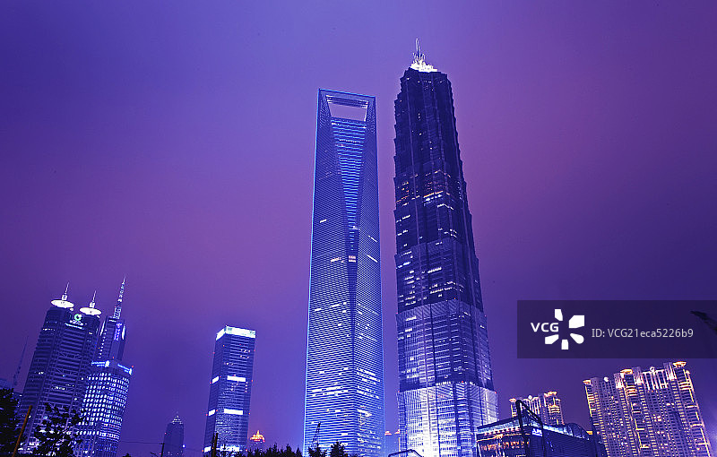 上海浦东夜景图片素材