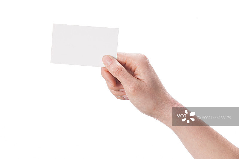 手拿卡片图片素材
