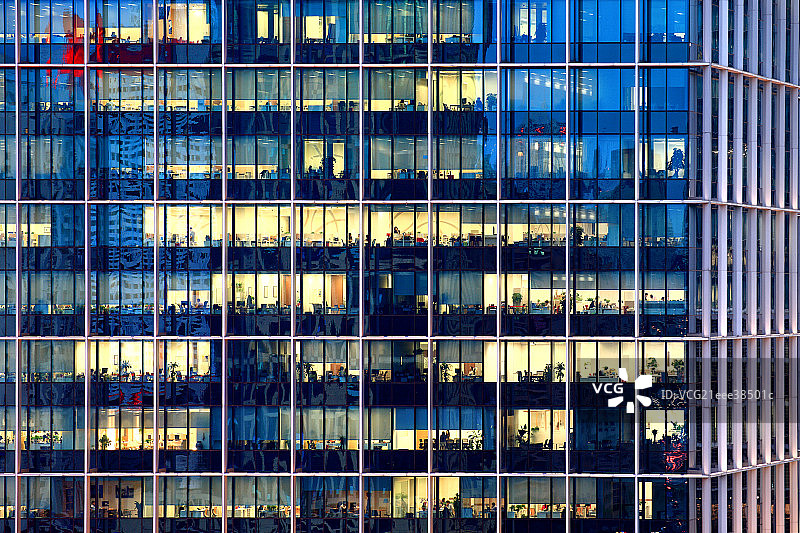 上海静安区CBD风光图片素材