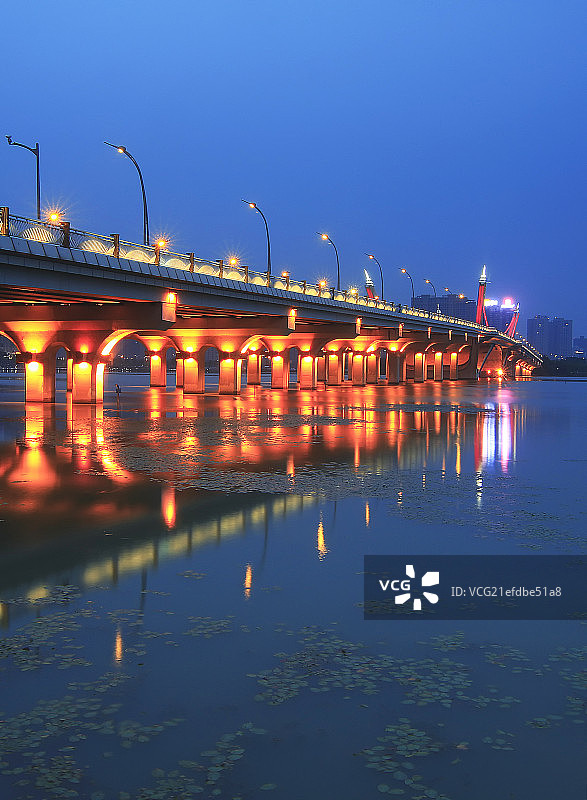无锡蠡湖大桥夜景图片素材