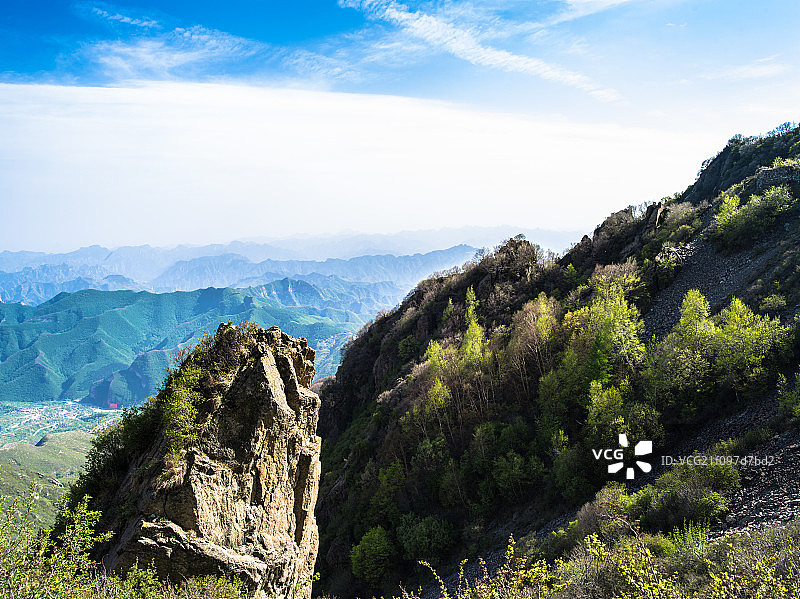北京房山世界地质公园白草畔景区自然风光图片素材