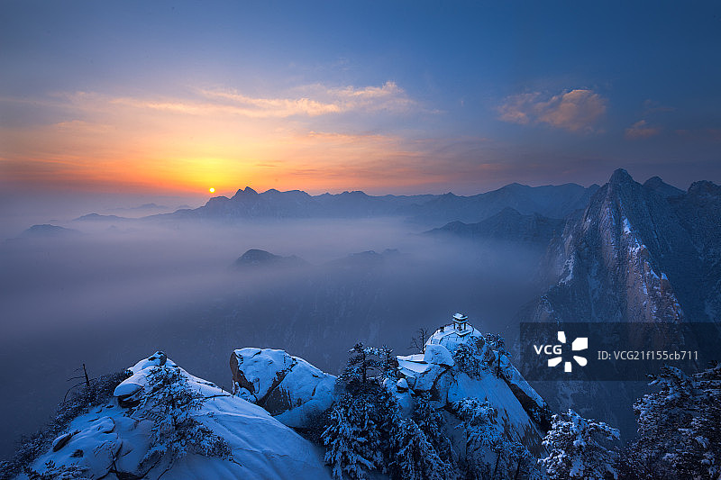 西岳华山图片素材