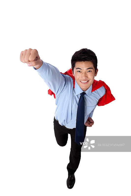 青年商务超人图片素材