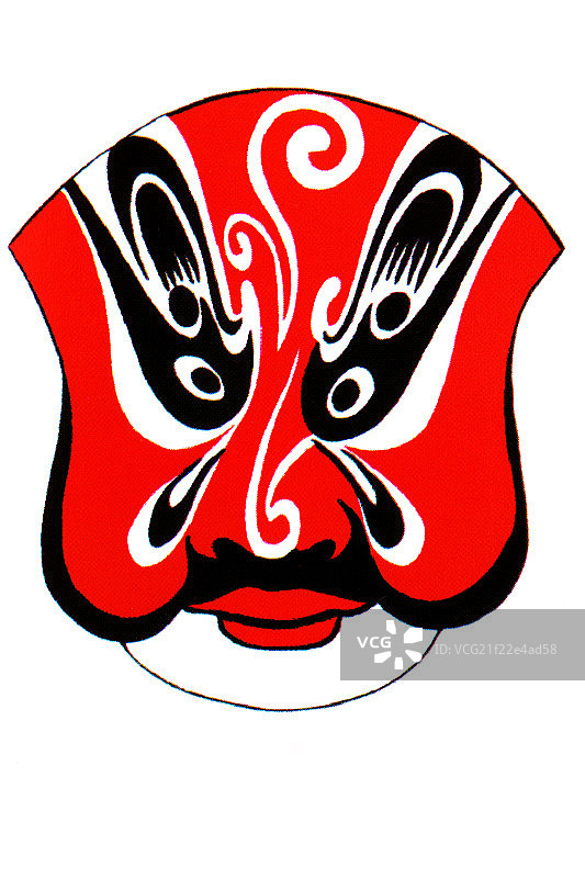 中国传统脸谱文化－武三思脸谱图片素材