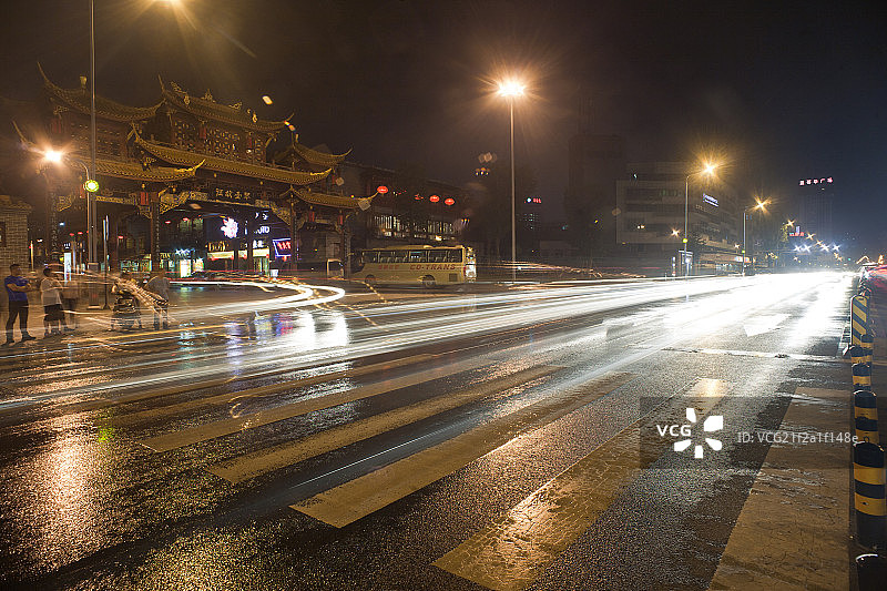 成都市琴台路牌坊图片素材