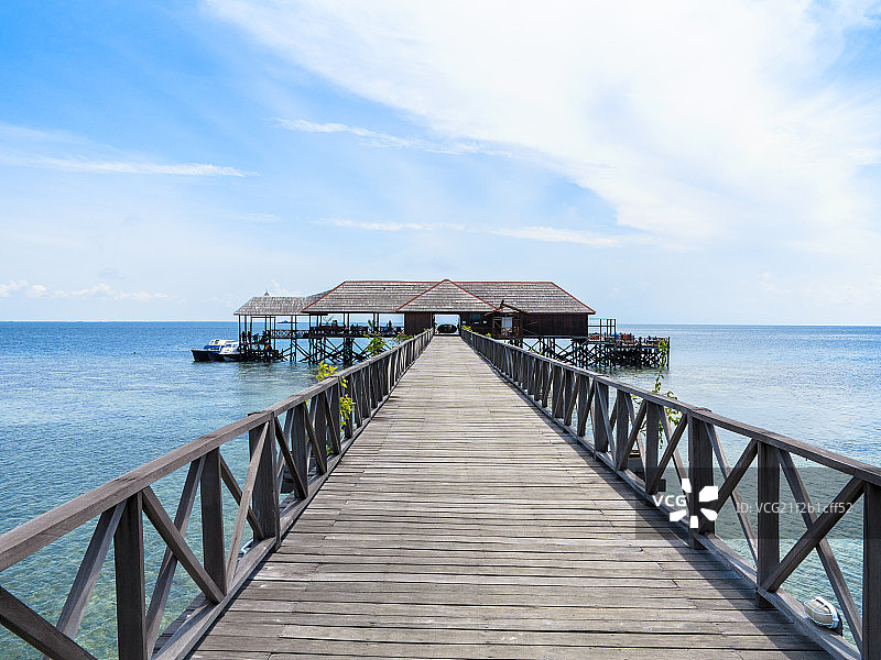 度假栈桥图片素材