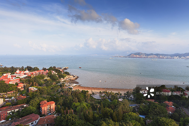 厦门日光岩俯视风光图片素材