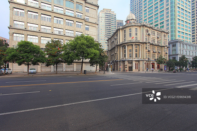 武汉沿江大道历史建筑图片素材