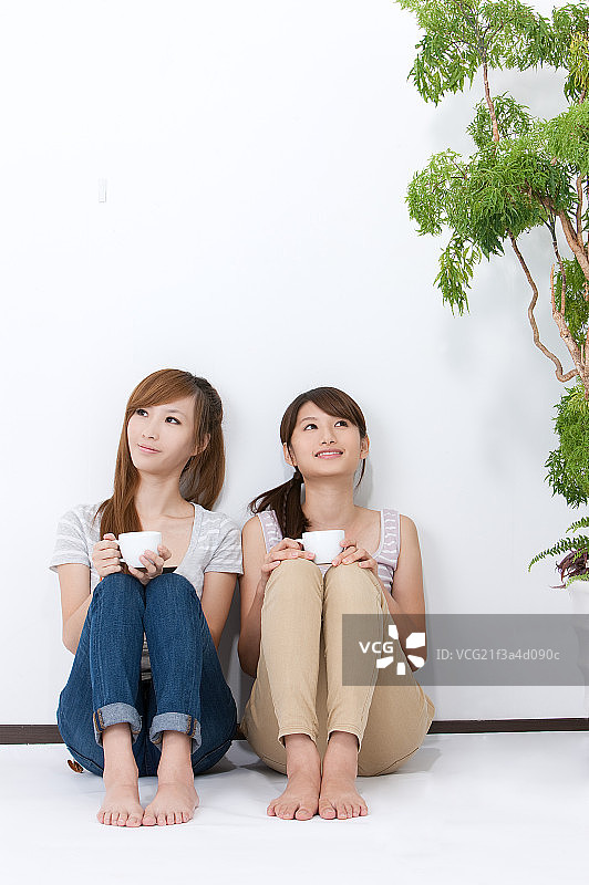 青年女人,朋友图片素材