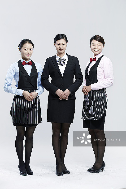 亚洲女性服务员图片素材