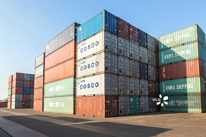 日照港货运码头图片素材