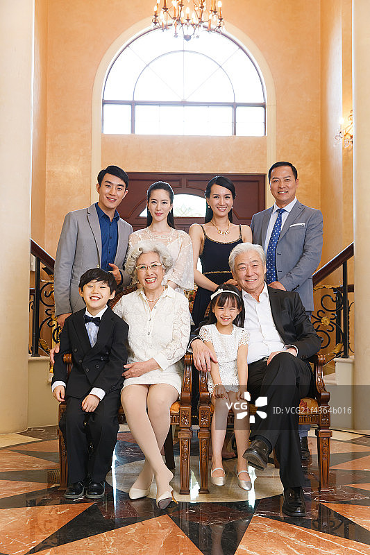 贵族家庭全家福图片素材