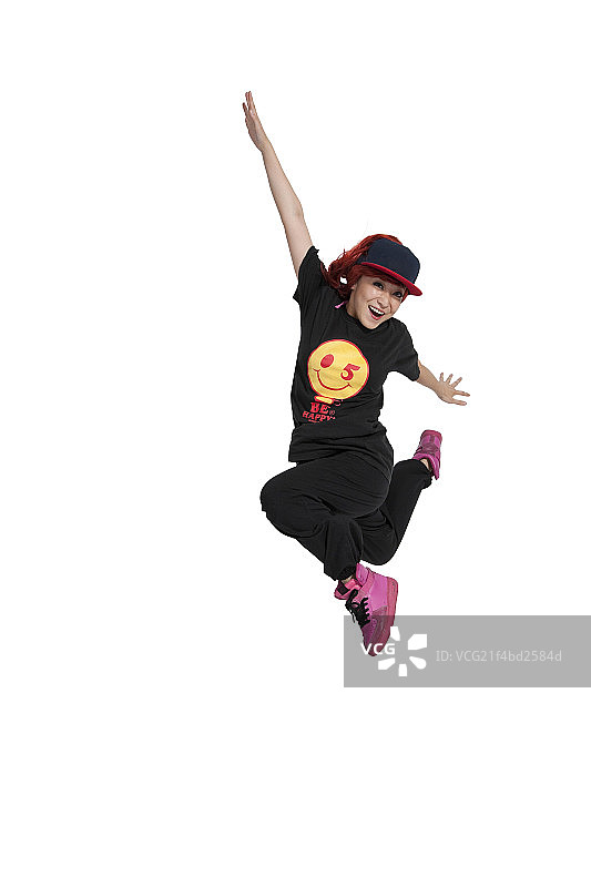 棚拍年轻人跳街舞图片素材