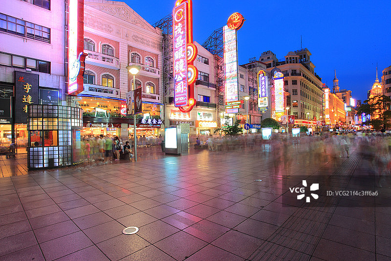 上海南京路步行街图片素材