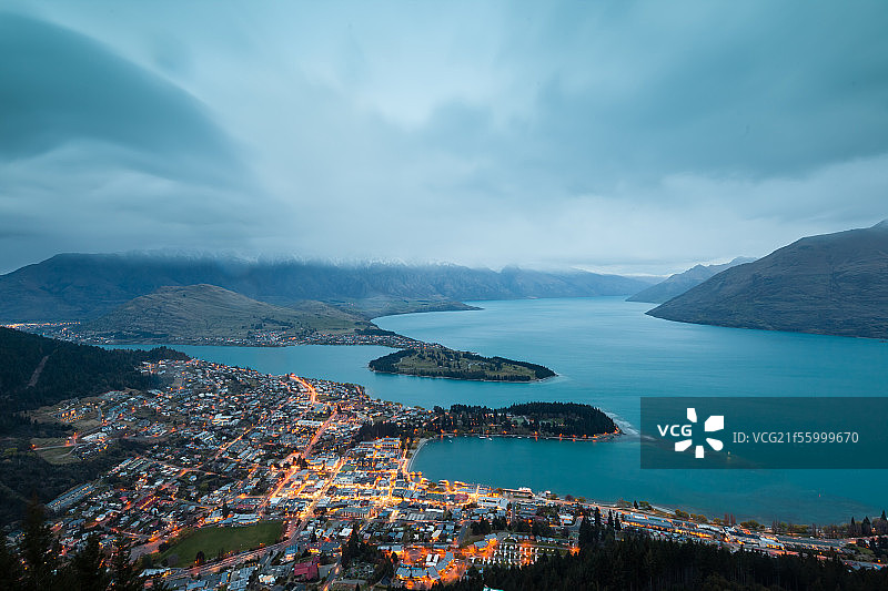 Queenstown夜景图片素材