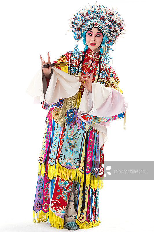 专业的女京剧表演者图片素材