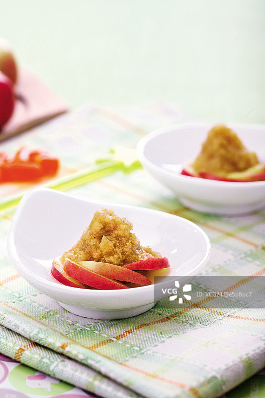 水果泥苹果泥图片素材