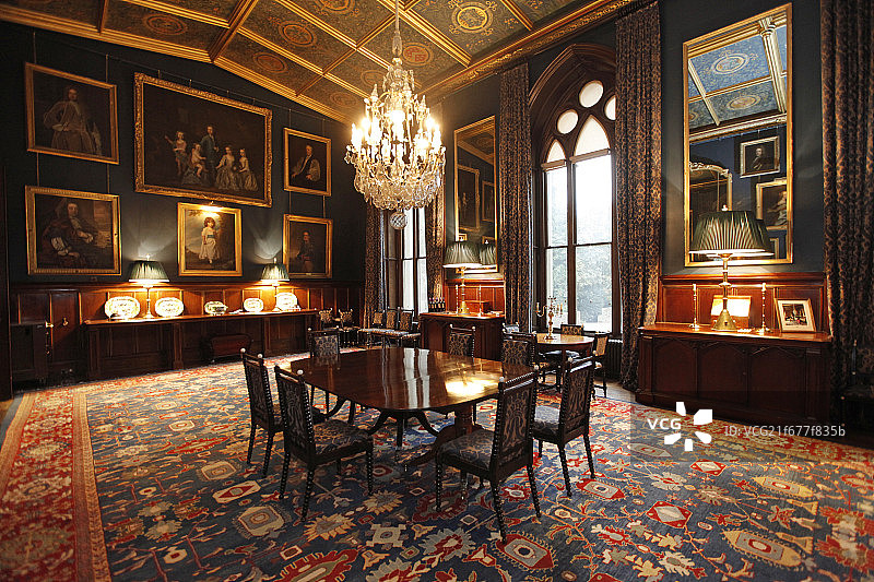 英伦古堡奢华室内装饰图片素材