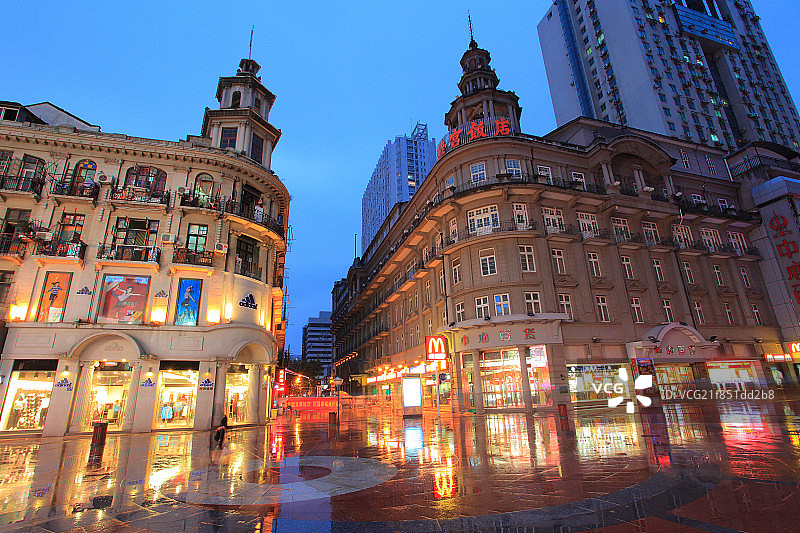 武汉江汉路步行街图片素材